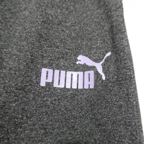 PUMA | size 6x | Charcoal Leggings | Purple Puma Logo on leg - Picture 9 of 16